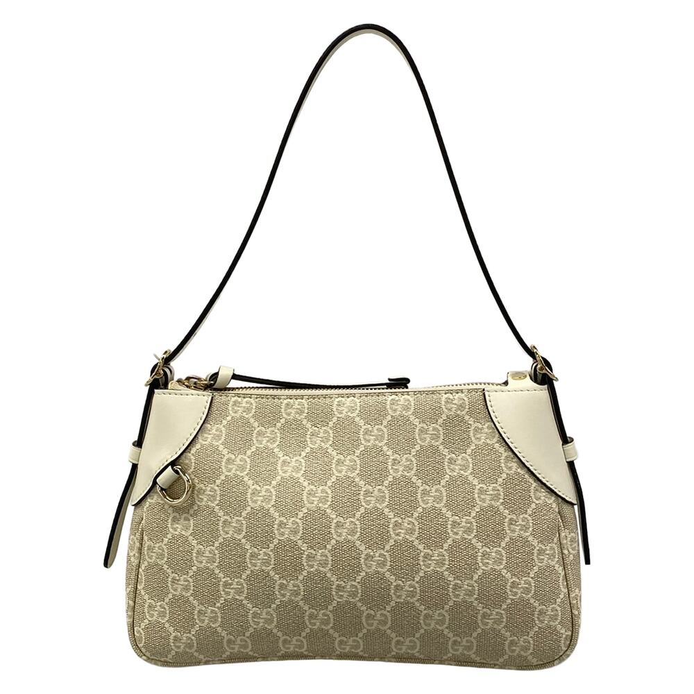 Gucci GG Emblem / GG Plus / GG Supreme Handbag 815218 Beige White CG Supreme
